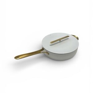 Crofton White and Gold 4.5qt Pan with Lid